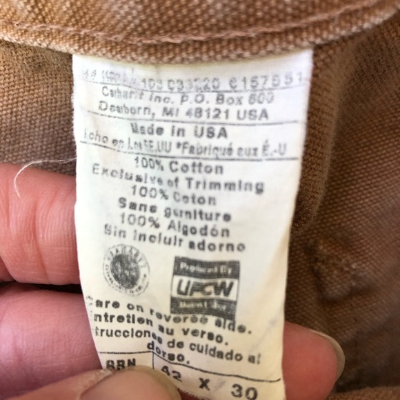 Vintage USA made Carhartt duck canvas work pants - Picture 3 of 4